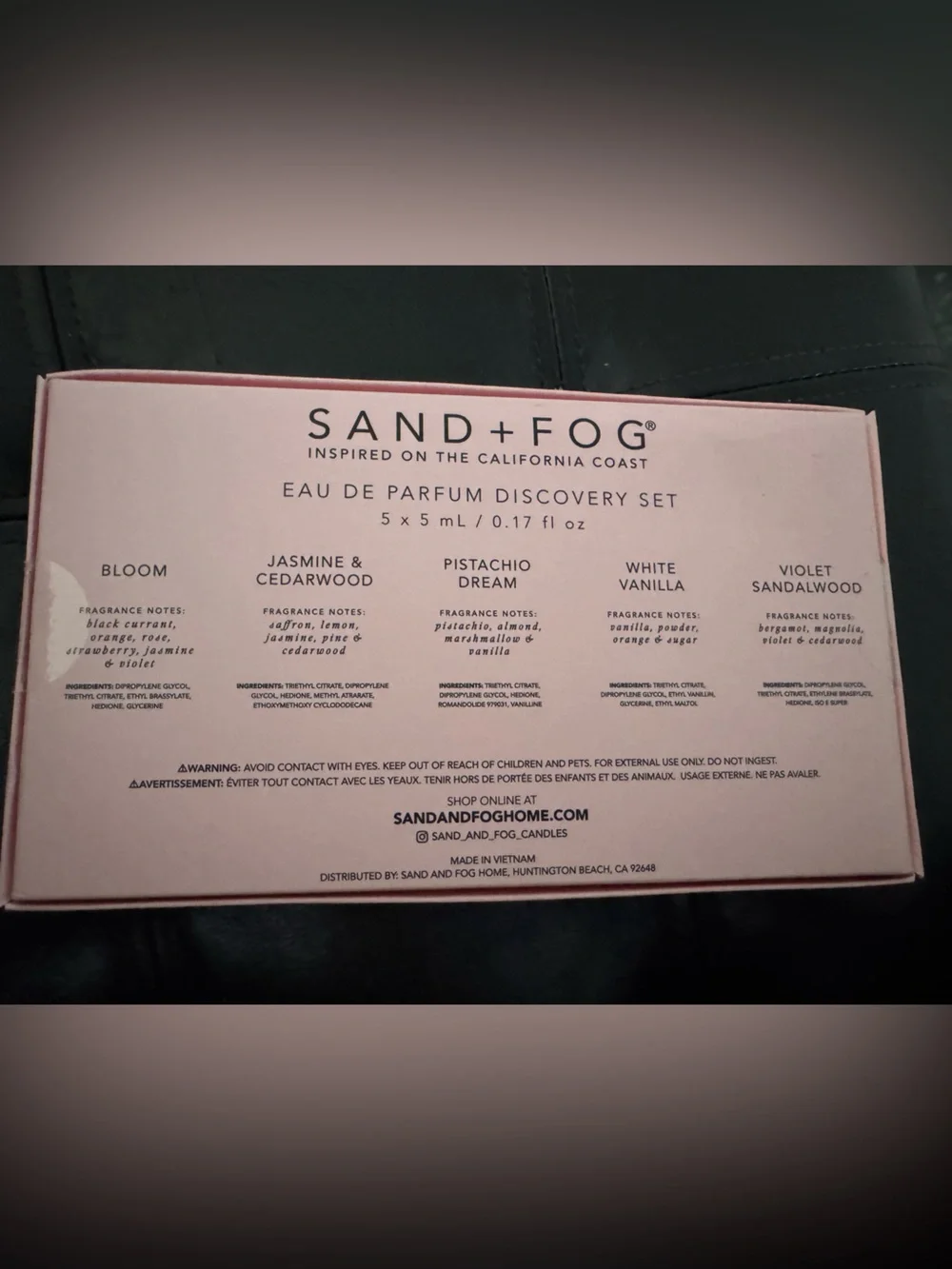 Sand + Fog Perfume Set